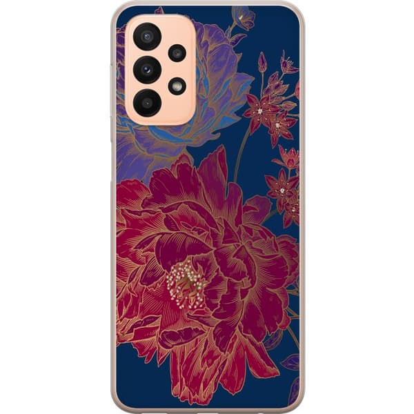 Kompatibelt Mobilskal till Samsung Galaxy A23 Blommor