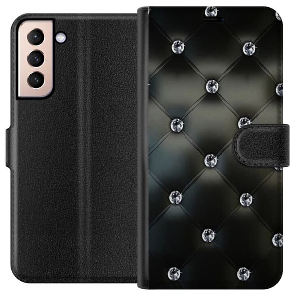 Kompatibel Tegnebogsetui til Samsung Galaxy S21 Stor som diamant