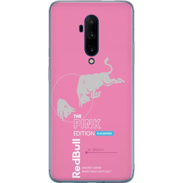 Kompatibelt Mobildeksel til OnePlus 7T Pro Moderne rosa energidrikksdesign