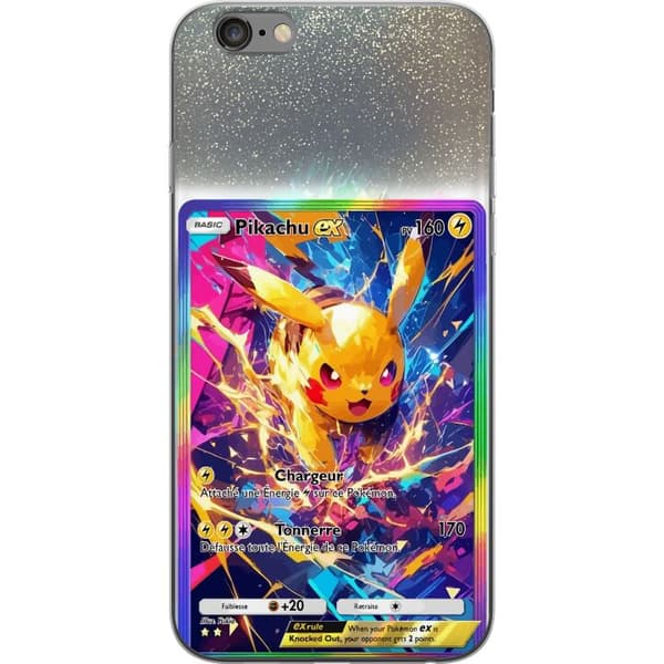 Kompatibelt Mobildeksel til Apple iPhone 6s Plus Fargerikt Pikachu EX-motiv