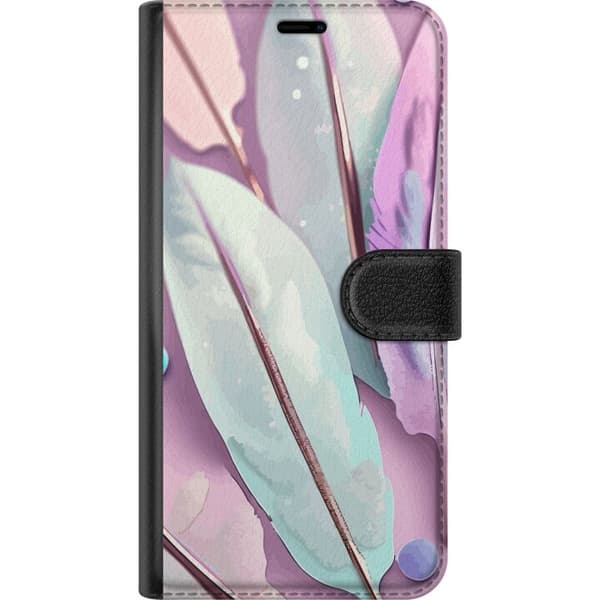 Kompatibel Tegnebogsetui til Apple iPhone 11 Fjer i pastel