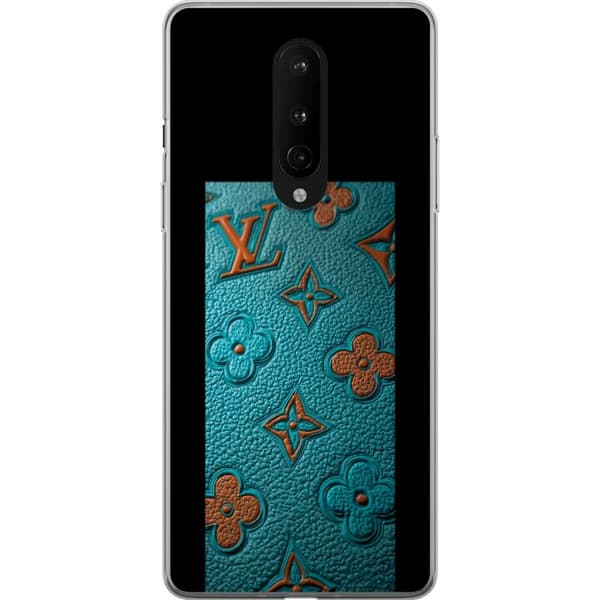 Kompatibelt Mobildeksel til OnePlus 8 Elegant monogramdesign med preg av lærfølelse