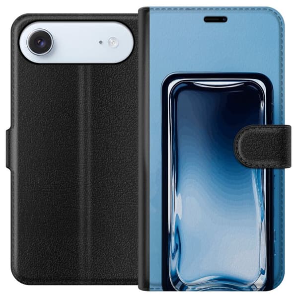 Kompatibelt Plånboksfodral till Apple iPhone Air Blå glaseffekt