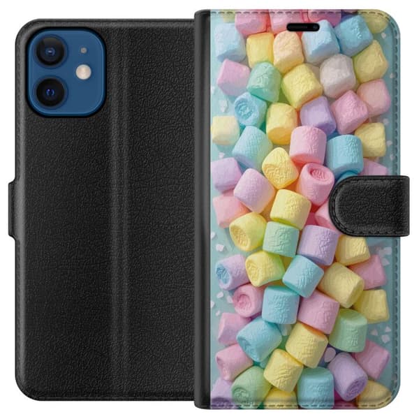 Kompatibel Tegnebogsetui til Apple iPhone 12 mini Sød slik design med skumfiduser