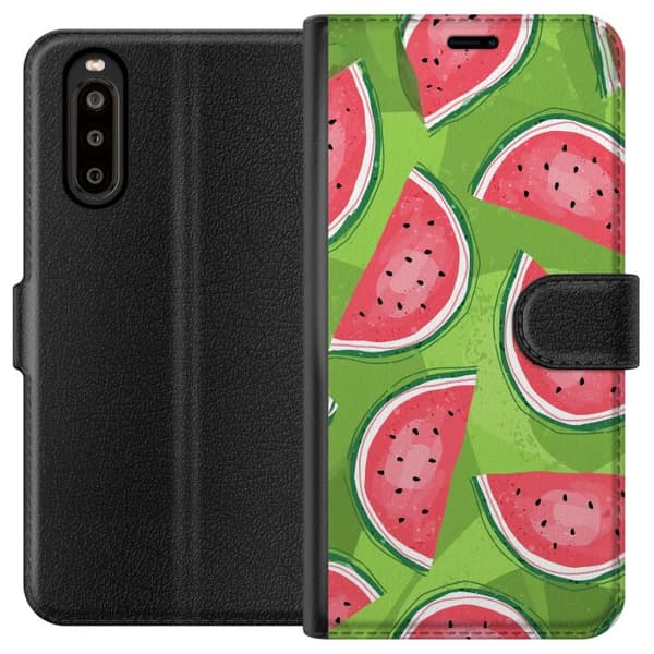 Kompatibelt Plånboksfodral till Sony Xperia 10 II Vattenmelon