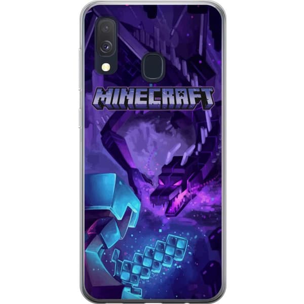 Kompatibelt Mobilskal till Samsung Galaxy A40 Minecraft