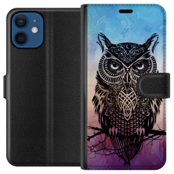 Kompatibelt Lommeboketui til Apple iPhone 12 Ugle