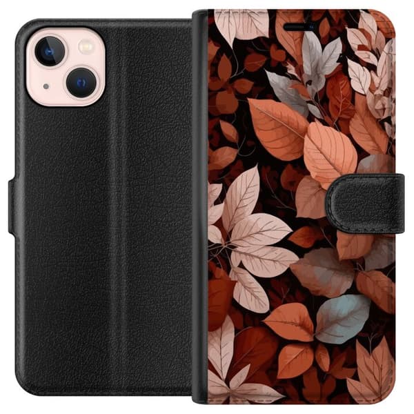 Kompatibelt Plånboksfodral till Apple iPhone 13 mini Höstlöv