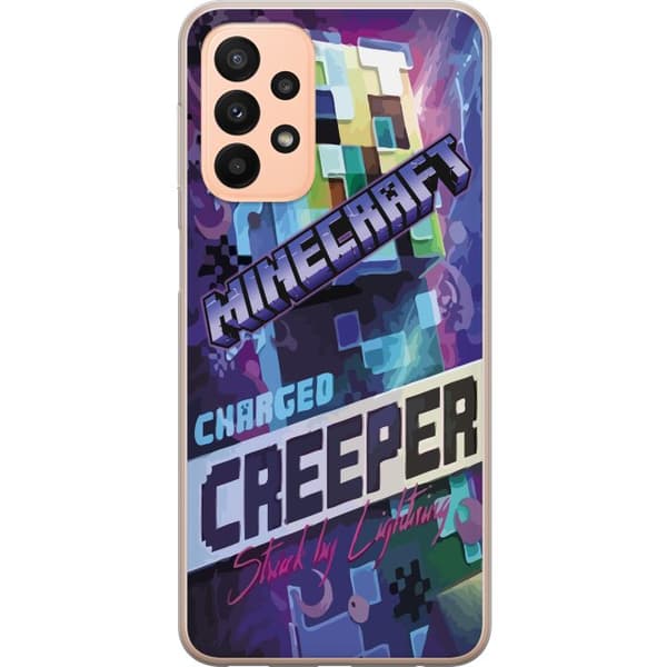Kompatibelt Mobilskal till Samsung Galaxy A23 Minecraft