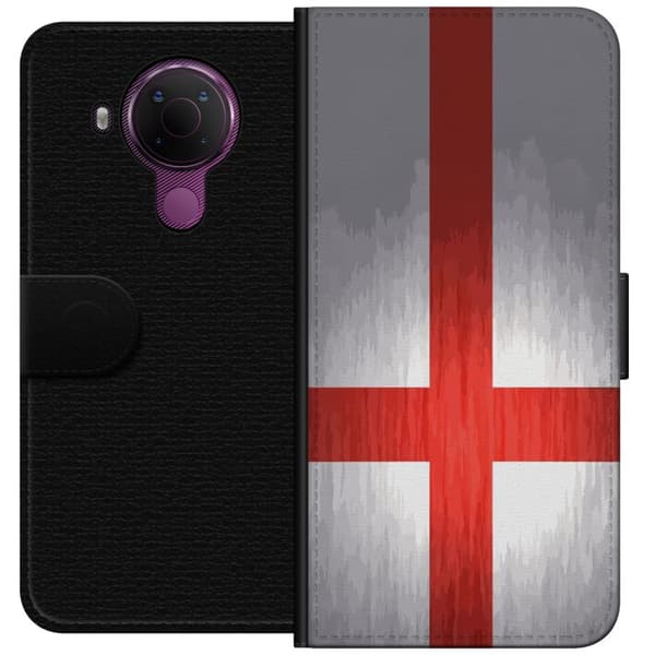 Kompatibelt Plånboksfodral till Nokia 5.4 Englands flagga