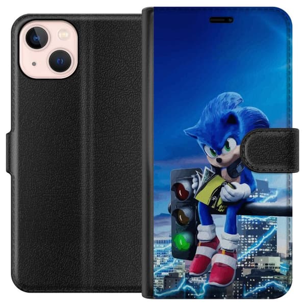 Kompatibelt Plånboksfodral till Apple iPhone 13 mini Sonic the Hedgehog