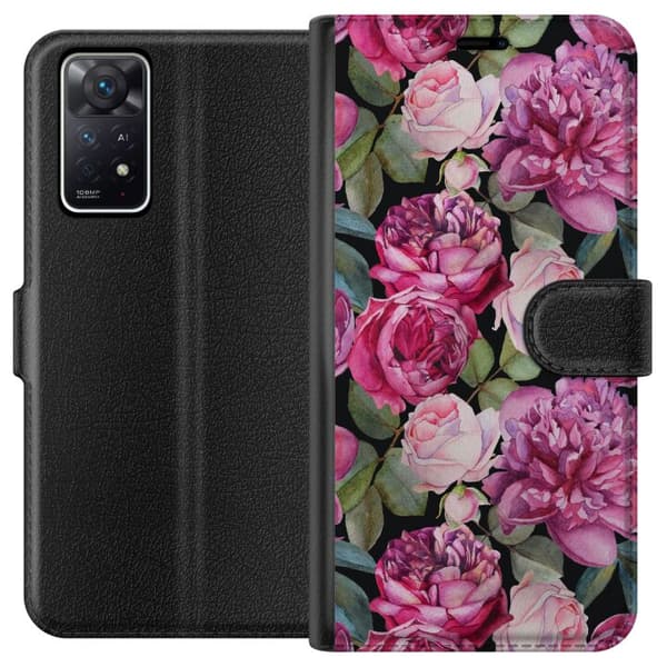 Kompatibelt Plånboksfodral till Xiaomi Redmi Note 11 Pro 5G Blommor