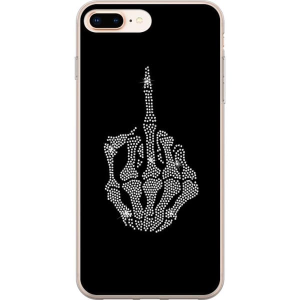 Kompatibelt Mobildeksel til Apple iPhone 8 Plus Fuck deg Bling