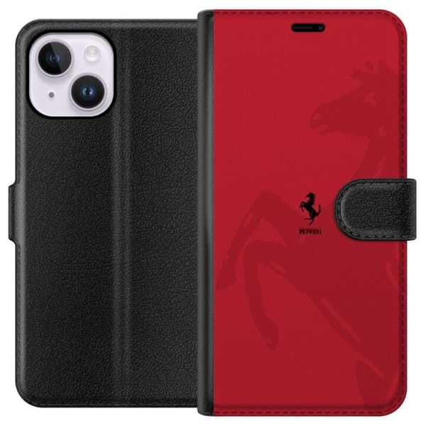 Kompatibelt Lommeboketui til Apple iPhone 14 Plus Ferrari