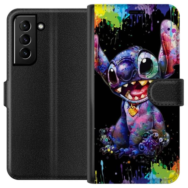 Kompatibel Tegnebogsetui til Samsung Galaxy S21+ 5G Lilo og Stitch
