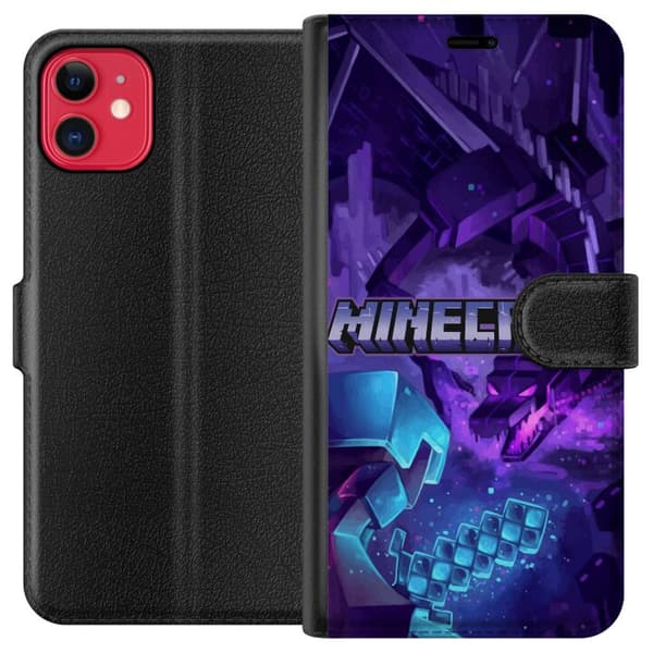 Kompatibel Tegnebogsetui til Apple iPhone 11 Minecraft
