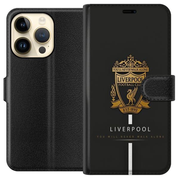 Kompatibel Tegnebogsetui til Apple iPhone 15 Pro Liverpool L.F.C.