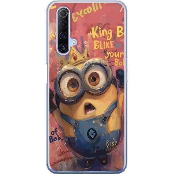 Kompatibelt Mobildeksel til Realme X50 5G Minion Med Krona
