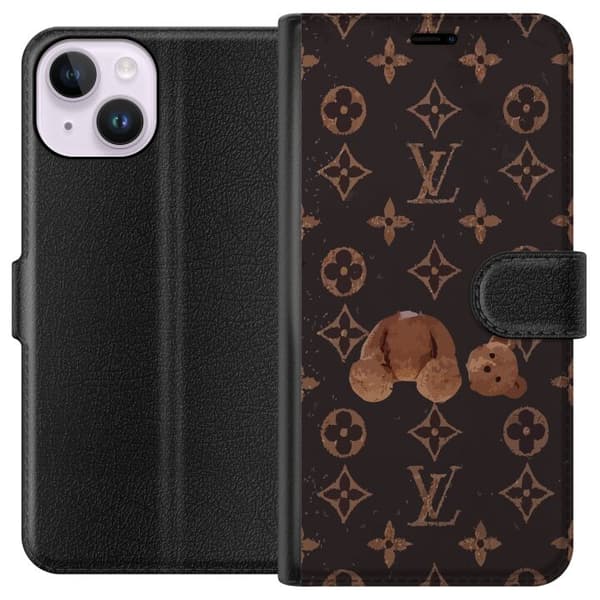 Kompatibel Tegnebogsetui til Apple iPhone 14 Louis V Teddybjørn
