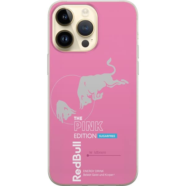 Kompatibel Mobilcover til Apple iPhone 14 Pro Max Moderne lyserød energidrik design