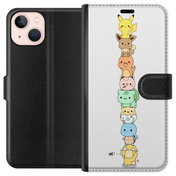Kompatibelt Plånboksfodral till Apple iPhone 13 mini Pokemon