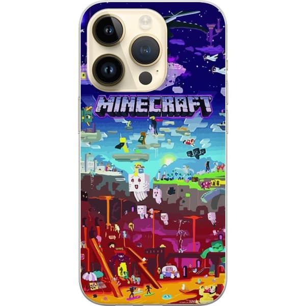 Kompatibelt Mobilskal till Apple iPhone 14 Pro MineCraft
