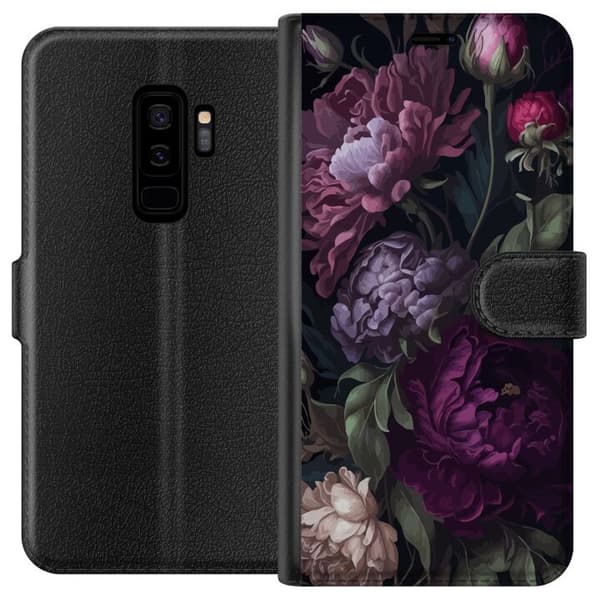Kompatibelt Lommeboketui til Samsung Galaxy S9+ Blomster