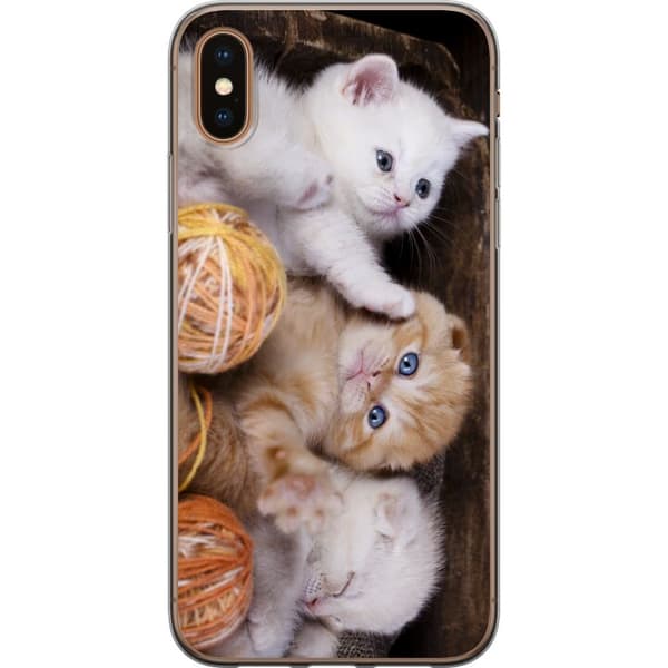 Kompatibelt Mobildeksel til Apple iPhone X Katter