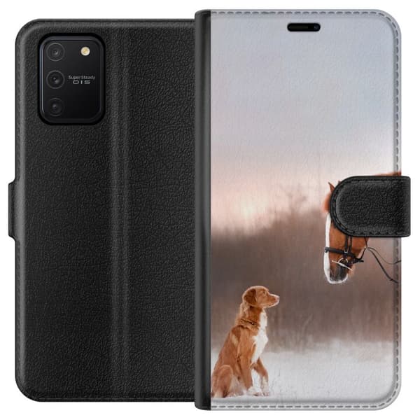 Kompatibelt Lommeboketui til Samsung Galaxy S10 Lite Hest & Hund