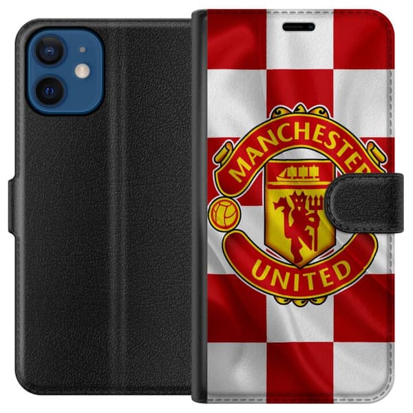 Kompatibel Tegnebogsetui til Apple iPhone 12 mini Manchester United