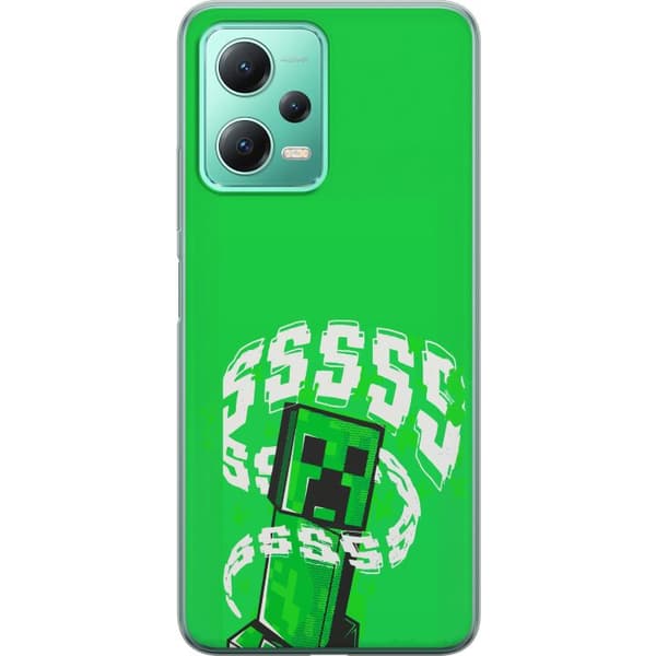 Kompatibelt Mobilskal till Xiaomi Redmi Note 12 Grön pixelfigur