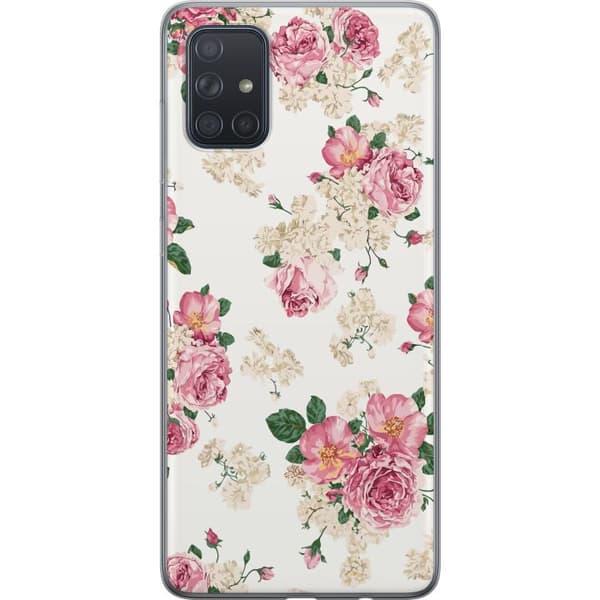 Kompatibelt Mobildeksel til Samsung Galaxy A71 Retro Blomster