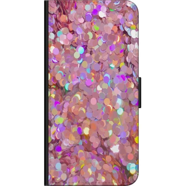 Kompatibelt Plånboksfodral till Samsung Galaxy A20s Rosa glitter