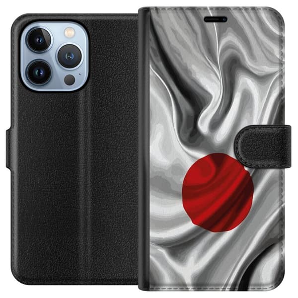 Kompatibel Tegnebogsetui til Apple iPhone 13 Pro Modern rumdesign med abstrakt planet