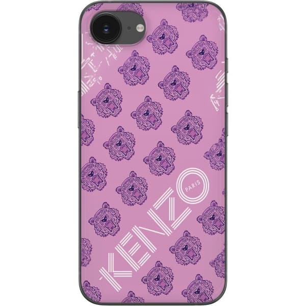 Kompatibelt Mobildeksel til Apple iPhone 16e Trendy tigermotiv i rosa design