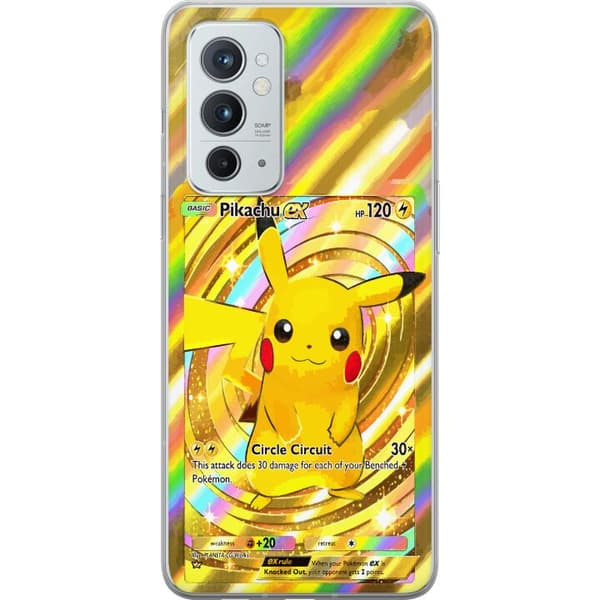 Kompatibelt Mobildeksel til OnePlus 9RT 5G Blank Pikachu EX-design med samlebåndsfølelse