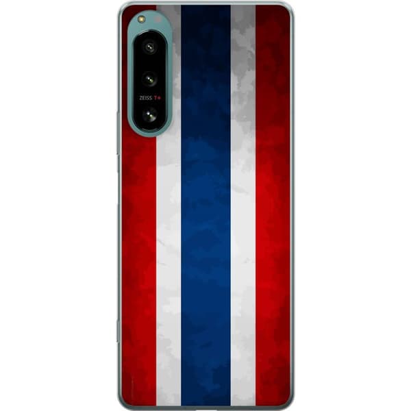 Kompatibelt Mobildeksel til Sony Xperia 5 IV Thai flagg i stilren retrodesign