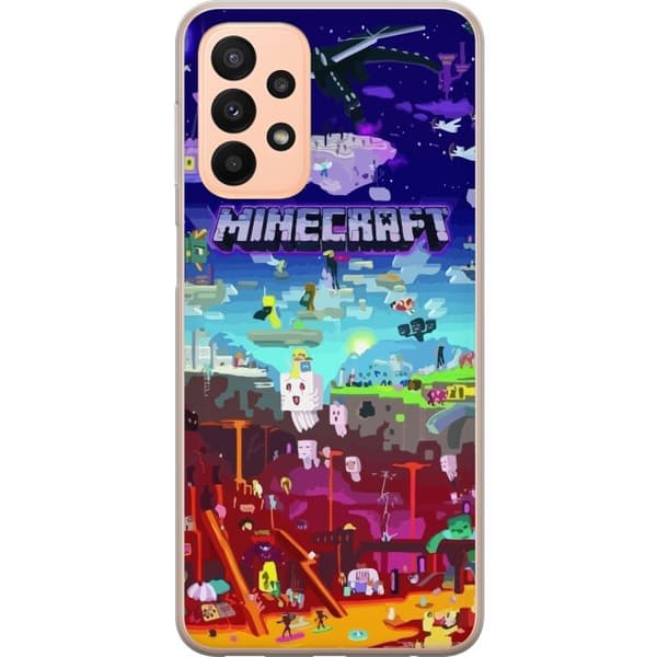 Yhteensopiva Puhelinkuori Samsung Galaxy A23 Minecraft