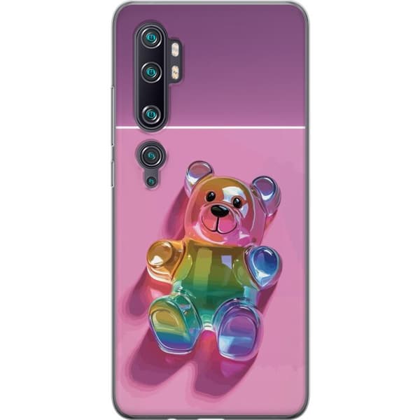 Kompatibelt Mobilskal till Xiaomi Mi Note 10 Pro Gullig nalledesign med regnbågstema