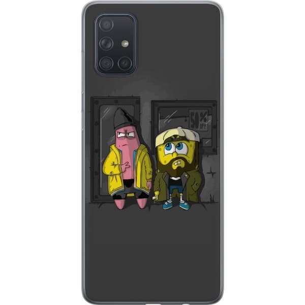 Kompatibelt Mobilskal till Samsung Galaxy A71 Spongebob