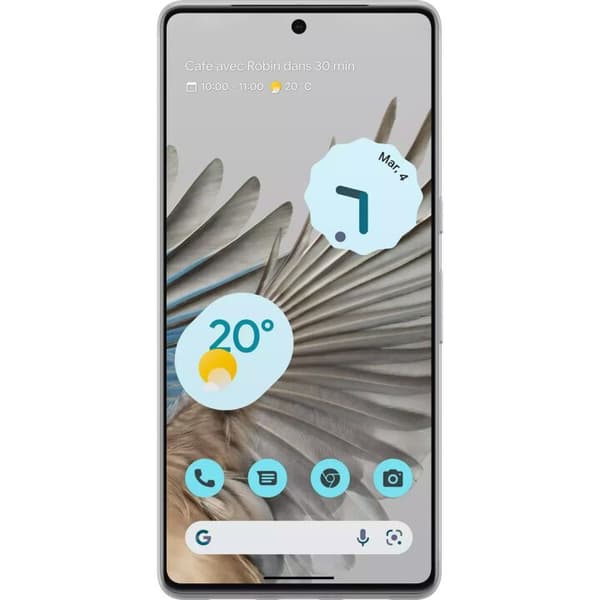 Kompatibel Mobilcover til Google Pixel 7 Pro Vit fotbollströja
