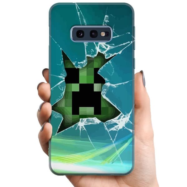 Kompatibelt Mobildeksel til Samsung Galaxy S10e MineCraft