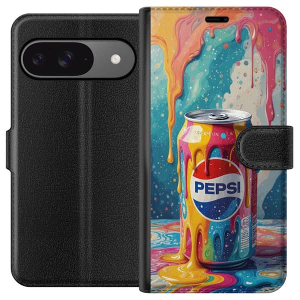Kompatibelt Lommeboketui til Google Pixel 9 Pro Kreativ popkunst med brusboks
