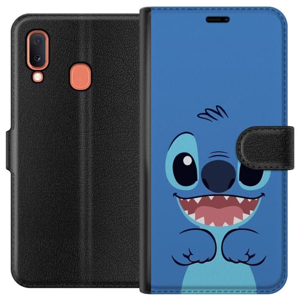 Kompatibelt Lommeboketui til Samsung Galaxy A20e Stitch