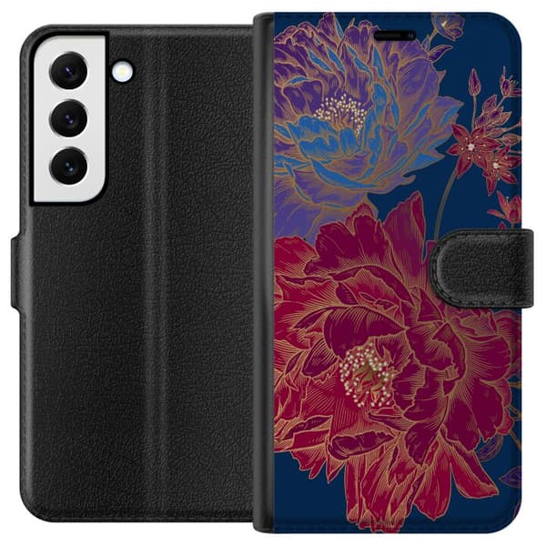 Kompatibelt Plånboksfodral till Samsung Galaxy S22+ 5G Blommor