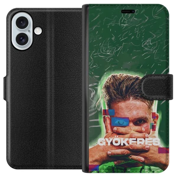 Kompatibel Tegnebogsetui til Apple iPhone 16 Plus Viktor Gyökeres grön energi