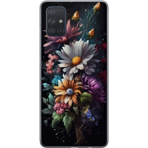 Kompatibelt Mobildeksel til Samsung Galaxy A71 Blomster