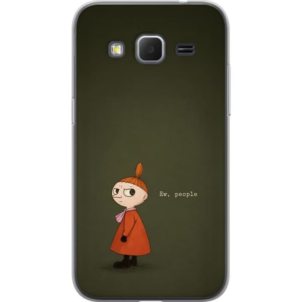 Kompatibelt Mobildeksel til Samsung Galaxy Core Prime Tecknad flicka med citat