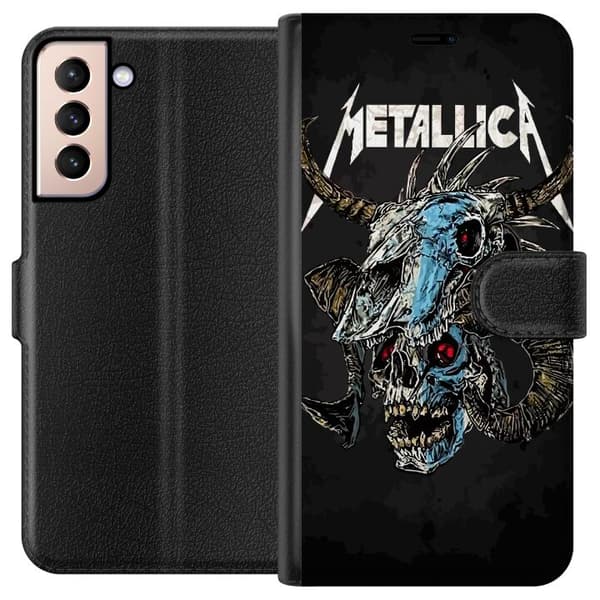 Kompatibel Tegnebogsetui til Samsung Galaxy S21 Metallica