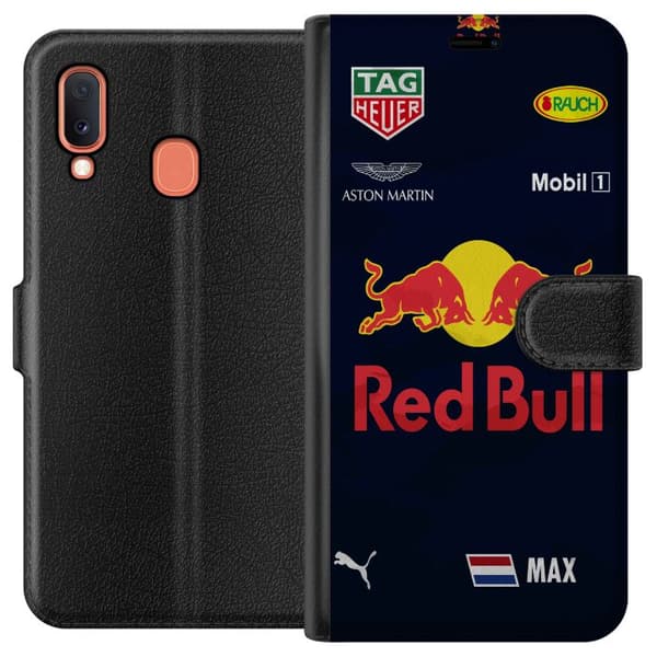 Kompatibelt Lommeboketui til Samsung Galaxy A20e Red Bull Formula 2
